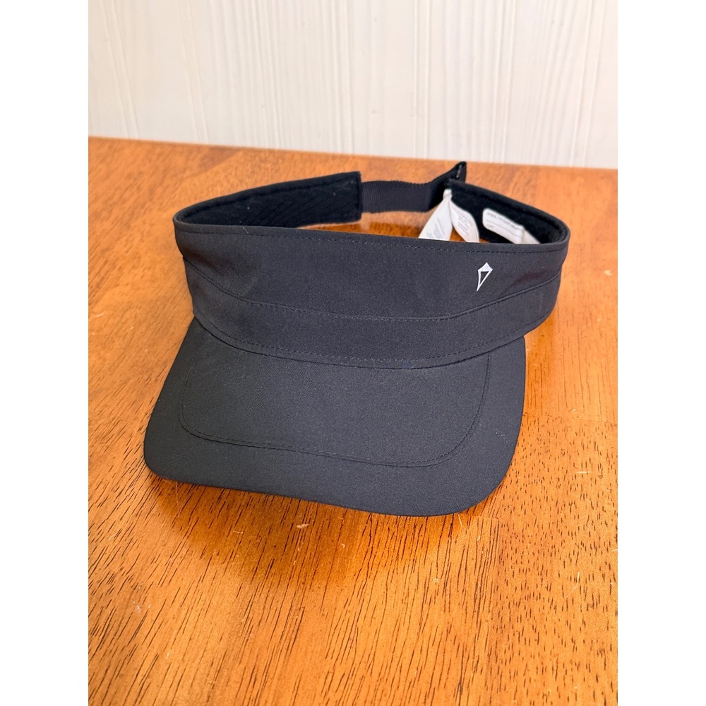 Ivivva Lululemon Black Athletic Running Tennis Visor Adjustable Hat M/L IV9597S